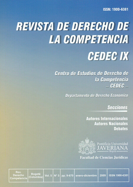 Revista de Derecho de la Compe...