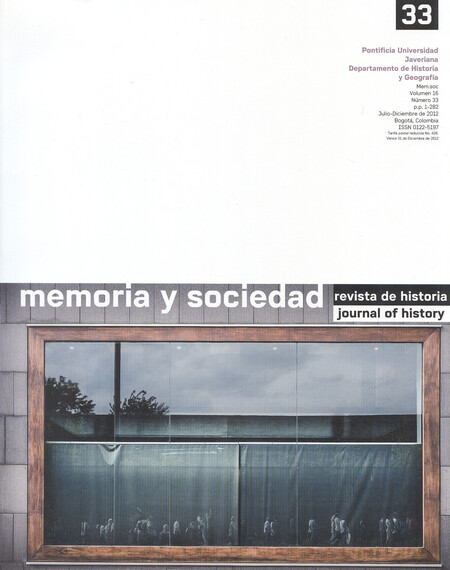 Revista Memoria y Sociedad No....