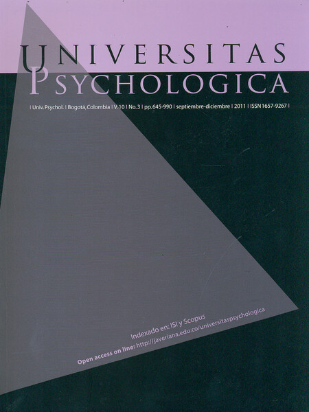 Revista Universitas Psychologi...