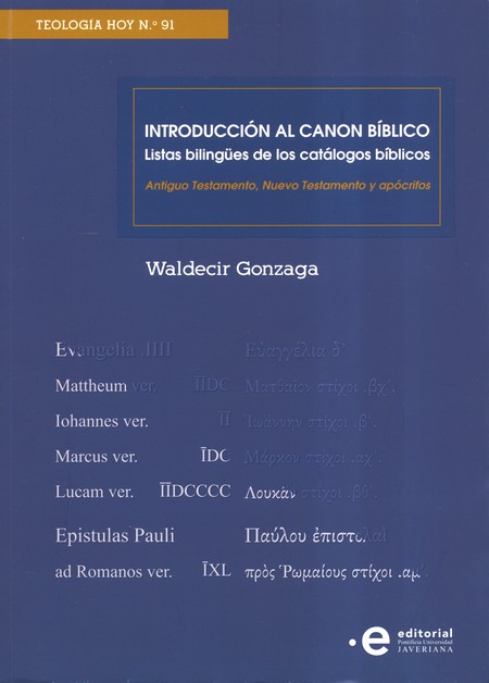 Introducción al canon bíblico....