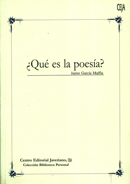 Qué es la poesía ?