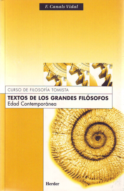 Textos de los grandes filósofos. Edad Contemporánea | comprar en separatalibreria.com
