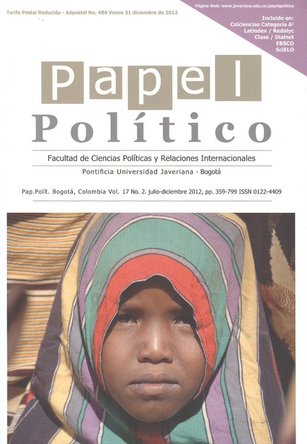 Revista Papel Político Vol.11 ...