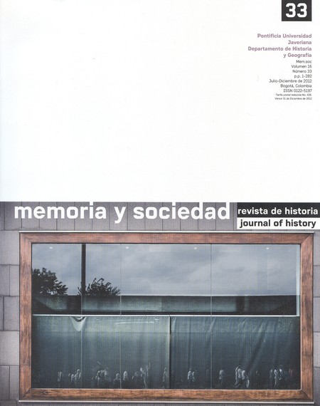 Revista Memoria y Sociedad No....