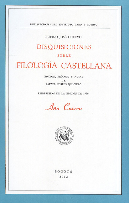 Disquisiciones sobre filología...