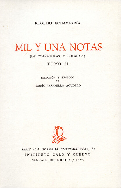 Mil y una notas (de "Carátulas...