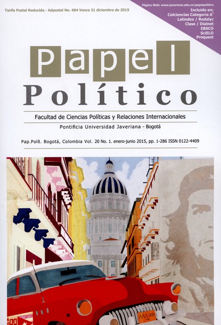 Revista Papel político Vol.20 ...