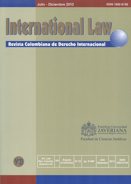 Revista International Law No. ...