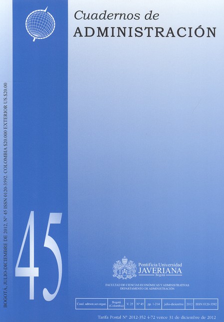 Revista Cuadernos de administr...