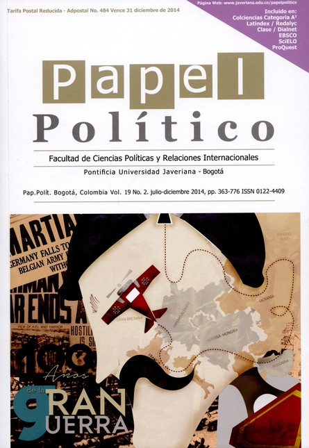 Revista Papel político Vol.19 ...