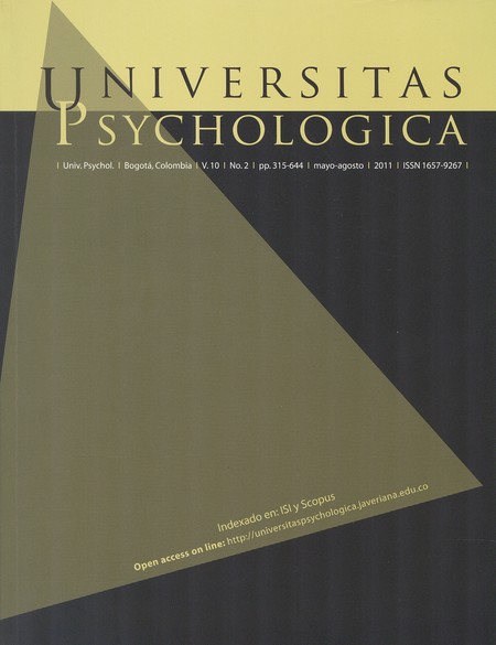 Revista Universitas Psychologi...
