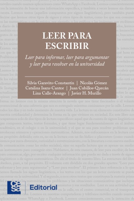 Leer para escribir. Leer para ...