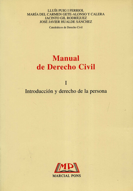 Manual de Derecho civil I. Int...