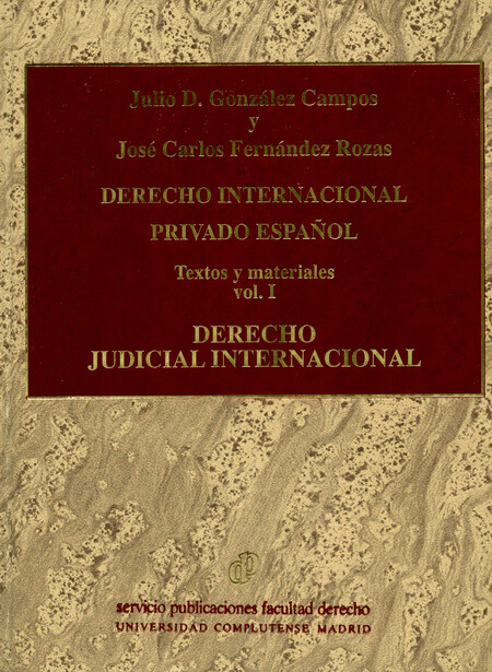 Derecho internacional privado ...
