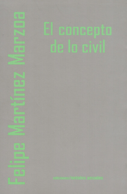 Concepto de lo civil, eL