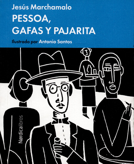 Pessoa, gafas y pajarita