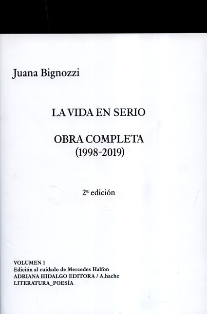 La vida en serio. Obra complet...