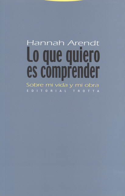 Lo que quiero es comprender. S...