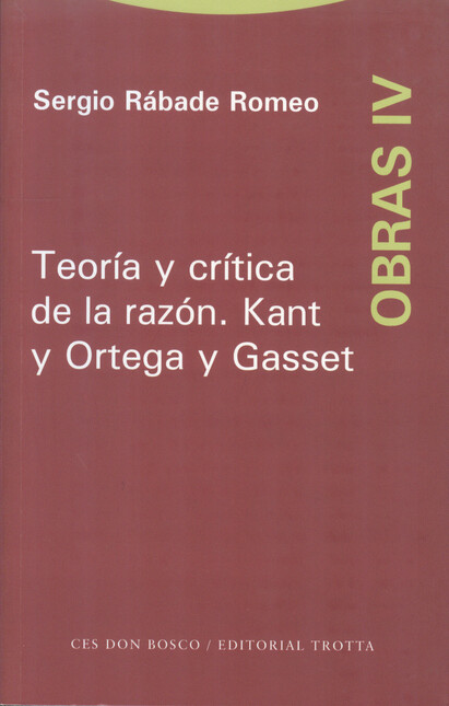 Sergio Rabade IV. Teoría y crí...