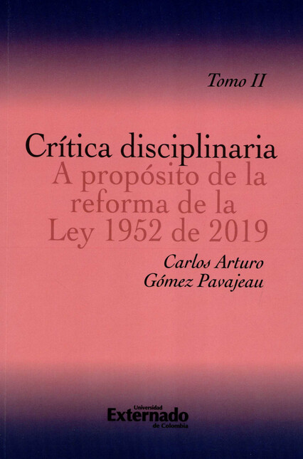 Crítica disciplinaria. A propó...