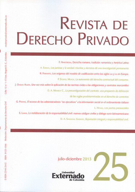 Revista de derecho privado No....