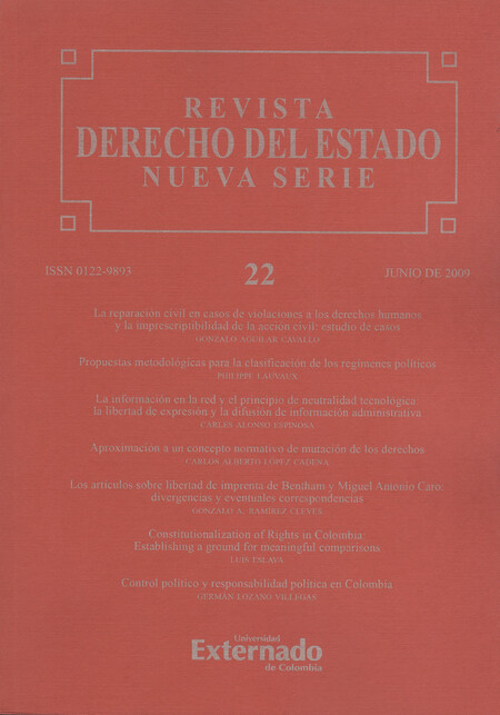 Revista Derecho del Estado No....
