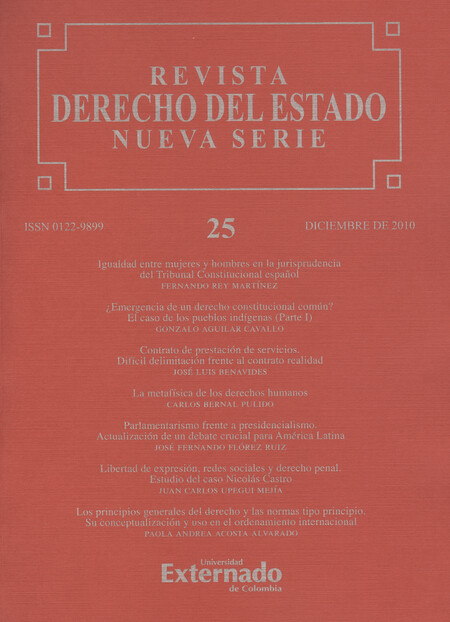 Rev. Derecho del Estado No.25 ...