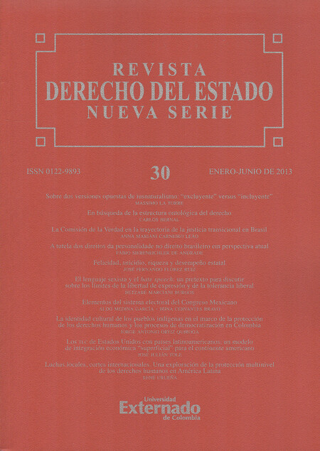 Revista Derecho del Estado No....