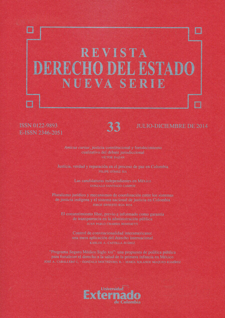 Revista Derecho del Estado No....