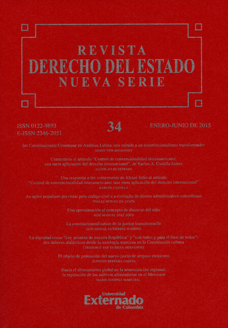 Revista Derecho del Estado No....