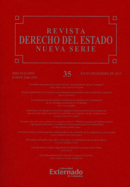 Rev. Derecho del Estado No.35 ...