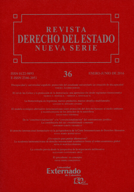 Rev. Derecho del estado No.36