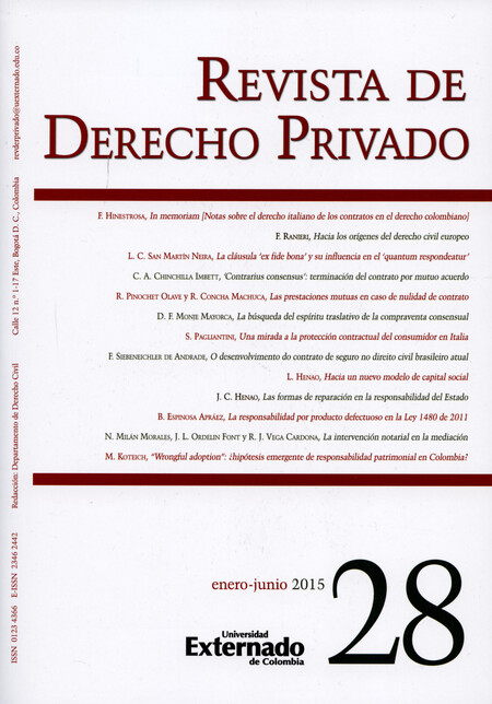 Revista de Derecho privado No....
