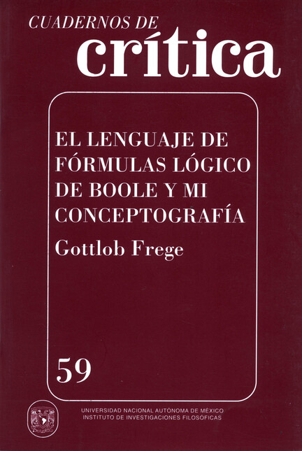 Cuadernos de crítica 59. El le...
