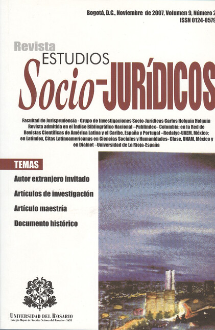 Revista Estudios Socio-Jurídic...