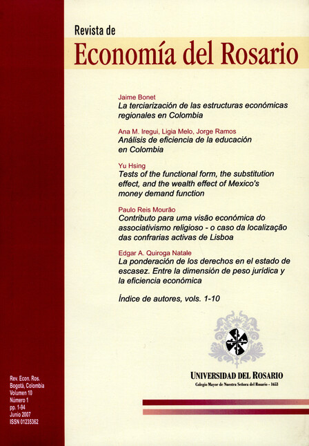 Revista de Economía del Rosari...