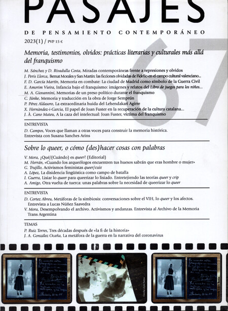 Rev. Pasajes No.67. Memoria, t...