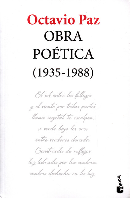 OBRA POETICA, 1935-1988