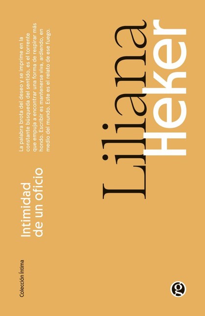 Intimidad de un oficio